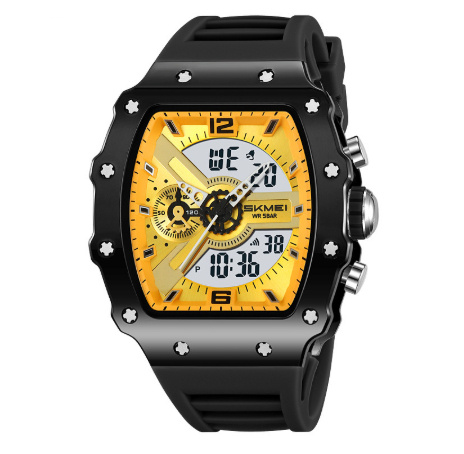 Multifunctional Men’s Watch with Dual Displays | Barrel‑shaped Sports Watch - Image 7