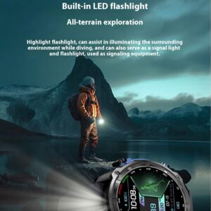 Navigation Smart Watch With Flashlight — Ultra-Long Battery Life — Image 4
