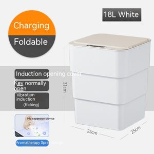 Smart Trash Can With Lid — Automatic Sensor Bin For Home — Image 6