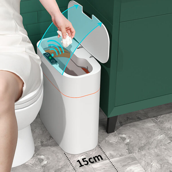 Smart Trash Can With Lid — Automatic Sensor Bin For Home — HomeTribe UAE