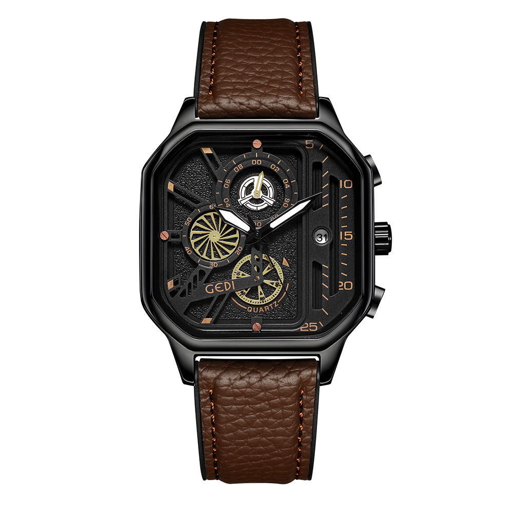 Men’s waterproof quartz watch with luminous hands and classic dial. Stylish stainless steel design, accurate quartz movement and daily waterproof performance for business, casual or gift wear.
