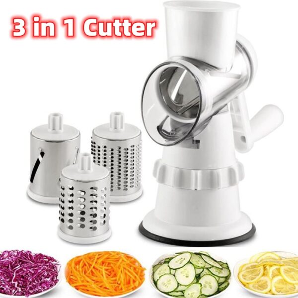 3-in-1 Manual Vegetable Slicer and Grater — Kitchen Accessory — HomeTribe UAE