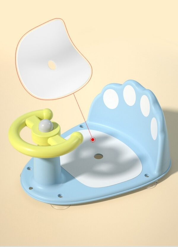 Baby Bath Seat with Non-Slip Mat — Secure Support 6-24 Months — HomeTribe UAE