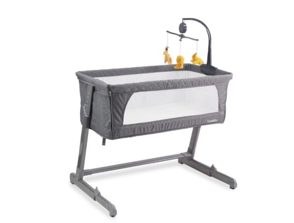 Adjustable Bedside Bassinet — 5-Position Height, Safe Baby Sleep — HomeTribe UAE